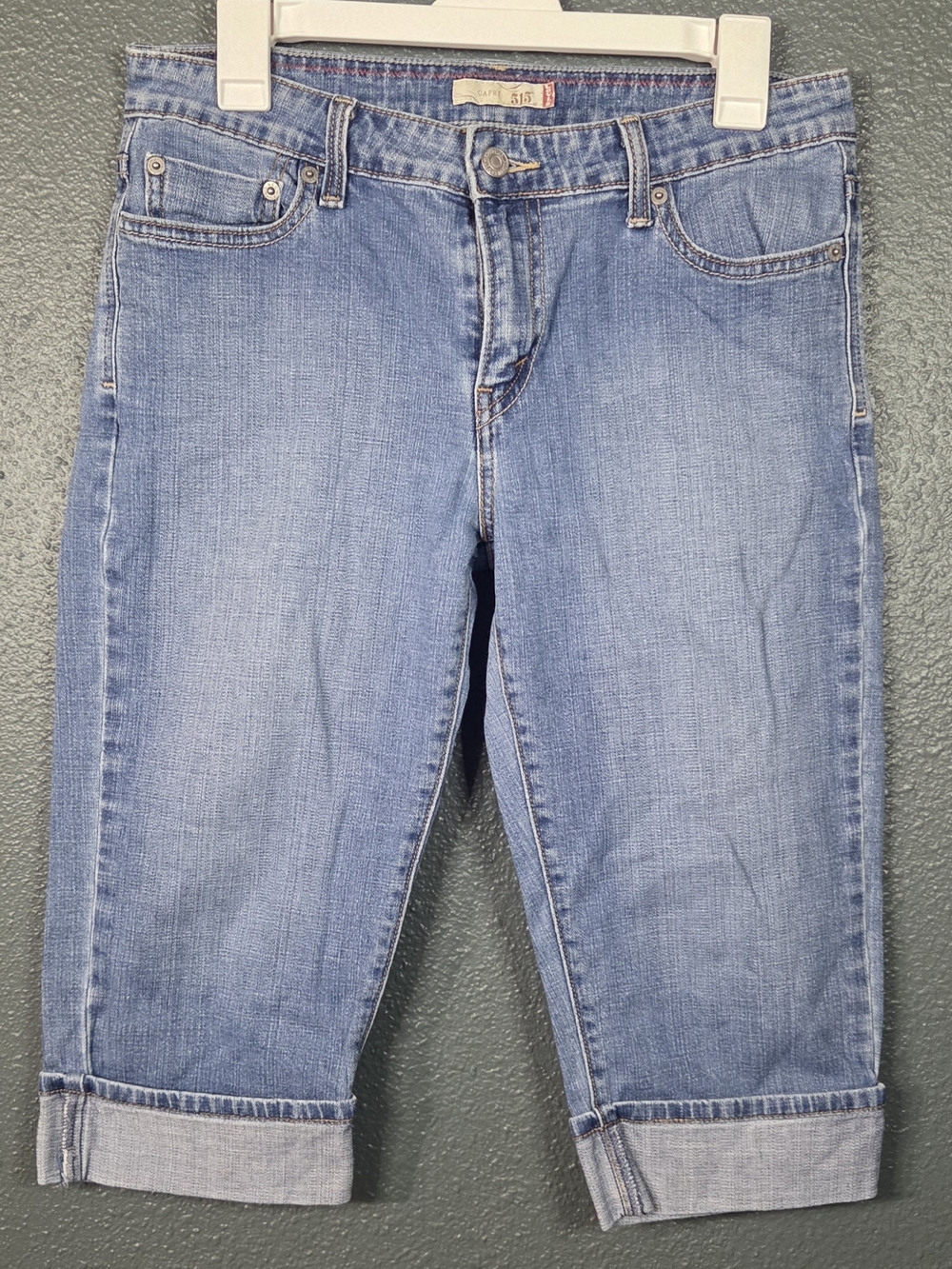 Levis Jeans Women 10 Denim 515 Capri Cropped Short Preppy Mom Casual Comfort